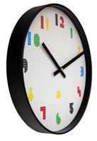 NeXtime NX-7371 Wandklok Bit 35 cm Zwart/Multikleur - thumbnail