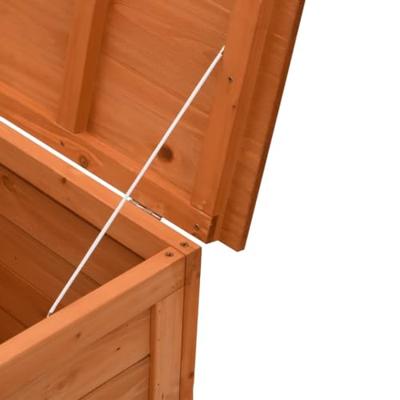 Tuinbox 150x50x56,5 cm massief vurenhout bruin - thumbnail