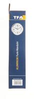 TFA Dostmann 60.3535.02 Wandklok Zendergestuurd 25.3 cm x 42 mm Aluminium (geborsteld) - thumbnail