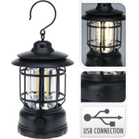 Redcliffs Campinglamp USB Oplaadbaar Zwart - thumbnail