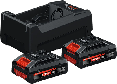 Bosch Blauw accu starterset exba18v-40 | 2x exba18v-40 + lader gal 12v/18v-80 - 1600a0373j