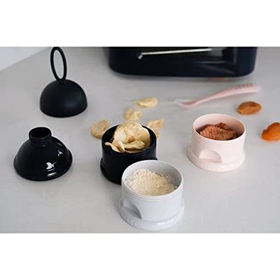 BEABA Stapelbare melkdispenser (donkerblauw + grijs + roze)