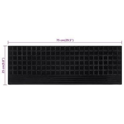 VidaXL Trapmatten 10 st 25x75 cm rubber VidaXL Trapmatten 10 st 25x75 cm rubber
