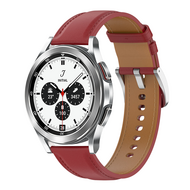 Luxe leren bandje - Bordeaux - Samsung Galaxy Watch 4 Classic - 42mm / 46mm - thumbnail
