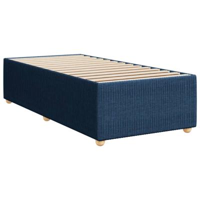 Bedframe zonder matras 100x200 cm stof blauw - thumbnail
