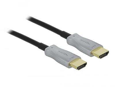Delock 85015 HDMI-kabel HDMI Aansluitkabel HDMI-A-stekker 20 m Zwart 4K UHD, Vergulde steekcontacten Delock 85015 HDMI-kabel HDMI Aansluitkabel HDMI-A-stekker 20 m Zwart 4K UHD, Vergulde steekcontacten