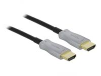 Delock 85015 HDMI-kabel HDMI Aansluitkabel HDMI-A-stekker 20 m Zwart 4K UHD, Vergulde steekcontacten - thumbnail