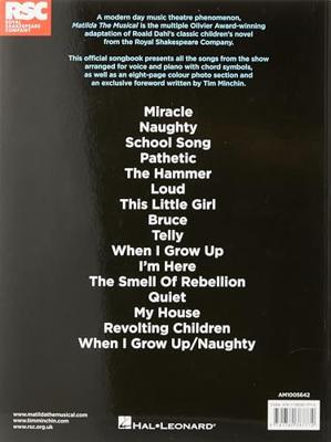 Wise Publications Roald Dahl's Matilda - The Musical songboek voor piano, zang en gitaar Wise Publications Roald Dahl's Matilda - The Musical songboek voor piano, zang en gitaar
