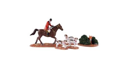 Fox hunt set of 5 kerstfiguur LEMAX - Lemax