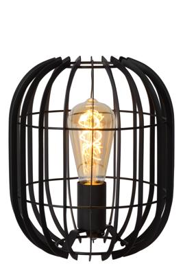Lucide REDA - Tafellamp - Ø 22 cm - 1xE27 - Zwart Lucide REDA - Tafellamp - Ø 22 cm - 1xE27 - Zwart