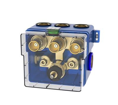 Wiesbaden Caral Klik Pro inbouwbox douchethermostaat 3 weg Wiesbaden Caral Klik Pro inbouwbox douchethermostaat 3 weg