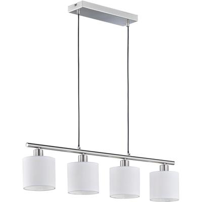 LED Hanglamp Rechthoek Mat Nikkel met E14 Fitting - Aluminium