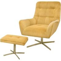 Riverdale Fauteuil Maylin goud 101cm draaibaar - thumbnail