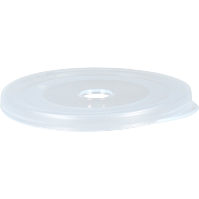 Circ Deksel | PP | rond | reusable | met gat | Ø90mm | transparant | 100 stuks