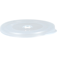 Circ Deksel | PP | rond | reusable | met gat | Ø90mm | transparant | 100 stuks - thumbnail
