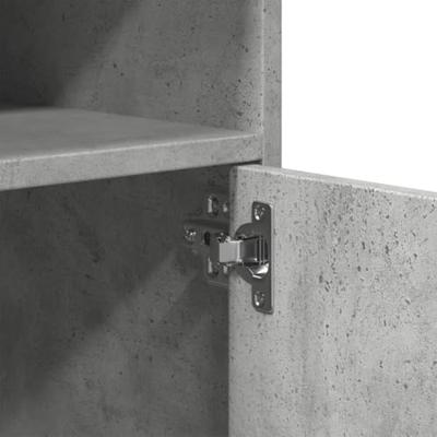 Rolkast 60x48x81 cm bewerkt hout betongrijs