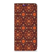 Samsung Galaxy A22 4G | M22 | Hoesje met Magneet | Batik Brown - thumbnail