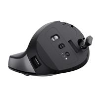 Trust Bayo+ Ergonomische muis Bluetooth Optisch Zwart 6 Toetsen 800 dpi, 1200 dpi, 1600 dpi, 2400 dpi Ergonomisch, Geluidsarme toetsen, Geïntegreerd - thumbnail