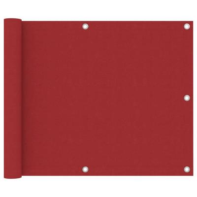 VidaXL Balkonscherm 75x300 cm oxford stof rood