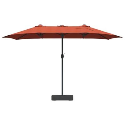 Tuinparasol Terracotta 385 x 209 x 244 cm Stof