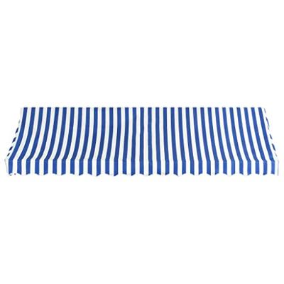 VidaXL Luifel 400x120 cm blauw en wit