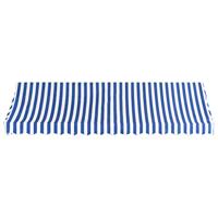 VidaXL Luifel 400x120 cm blauw en wit - thumbnail