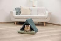 Bed voor katten - KERBL - ANNE - 45 x 40 x 34 cm - Groen - thumbnail