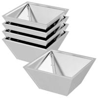 Tuin Kom Plantenbak 5 pcs Zilver 35 x 35 x 15 cm - thumbnail