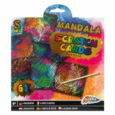 Grafix 6 Kraskaarten met kraspen