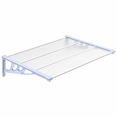 VidaXL Deurluifel 122x90 cm polycarbonaat grijs en transparant VidaXL Deurluifel 122x90 cm polycarbonaat grijs en transparant