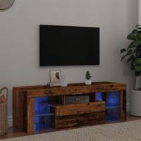 Tv-meubel met LED 120x36,5x40 cm bewerkt hout oud hout - thumbnail