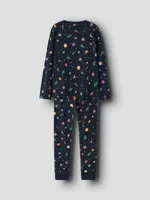 Name it kinder pyjama - Christmas - katoen - Grijze katoenen pyjama voor jongens en meisjes - thumbnail