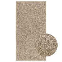 Vloerkleed ZIZUR beige binnen en buiten 60x110 cm jute look - thumbnail