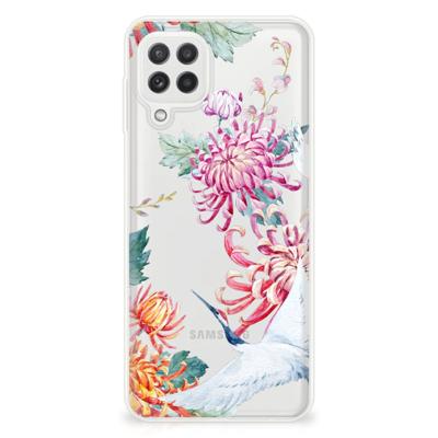 Samsung Galaxy A22 4G | M22 | TPU Hoesje | Bird Flowers
