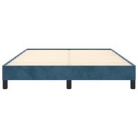 Bedframe fluweel donkerblauw 140x200 cm - thumbnail