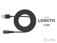 Celly Datakabel micro usb 1 meter zwart 0517501 - thumbnail