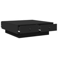 Salontafel 90x90x28 cm spaanplaat zwart - thumbnail