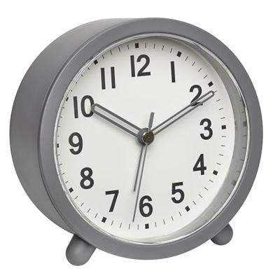 TFA Dostmann 60.1043.10 Wekker Kwarts Grijs Alarmtijden 1 Slepend uurwerk (geluidsloos)