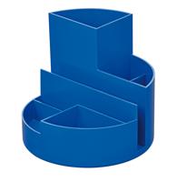 Pennenkoker MAUL roundbox Blauwe Engel recycled 6 vaks blauw - thumbnail