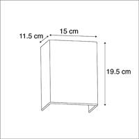 QAZQA Moderne wandlamp zwart en goud - Vete - thumbnail