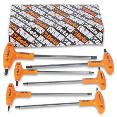 Beta 6 delig haakse stiftsleutels met handgreep voor Torx® schroeven 97TTX/S6 - 000970791