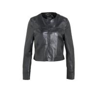 Studio AR by ARMA leren jack zomer AZELA Sheep Soft Waxed zwart - thumbnail