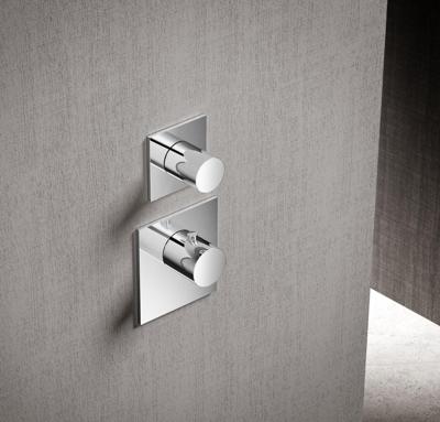 Hotbath Mate Afbouwdeel High Flow 1 Stopkraan Vierkant Chroom