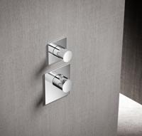 Hotbath Mate Afbouwdeel High Flow 1 Stopkraan Vierkant Chroom - thumbnail