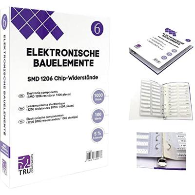 TRU COMPONENTS TC-6869412 TC-6869412 Assortiment SMD 1206 0.25 W 5 % 1000 onderdelen TRU COMPONENTS TC-6869412 TC-6869412 Assortiment SMD 1206 0.25 W 5 % 1000 onderdelen