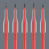 Wera Kraftform Kompakt VDE 65 iS PZ 2 x 157 mm TIE Elektronica Pozidriv Verwisselbare kling PZ 2 - thumbnail