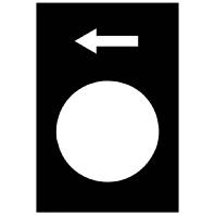 Harmony Etiket zwart witte pijl omlaag | 10 stuk stuks