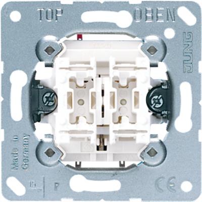 Pulsschakelaar 2 maakcontacten jung werkt hetzelfde als een beldrukker