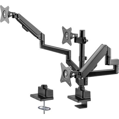 My Wall HL 51-3 L Tafelbeugel voor monitor Aantal monteerbare displays: 3 Display(s) 43,2 cm (17) - 76,2 cm (30) Zwart Draaibaar, Kantelbaar, In hoogte