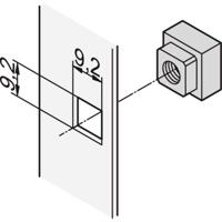 nVent SCHROFF 21100558 Vierkantmoer 1 stuk(s) - thumbnail